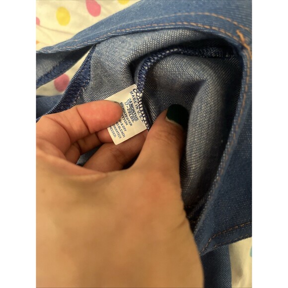 Carters Baby Vintage 90s Single Stitch Denim Overalls, Blue- Size 24 M, Made USA - Picture 10 of 10